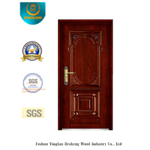 Classic Style Armoured Security Door with Carving (b-6008)